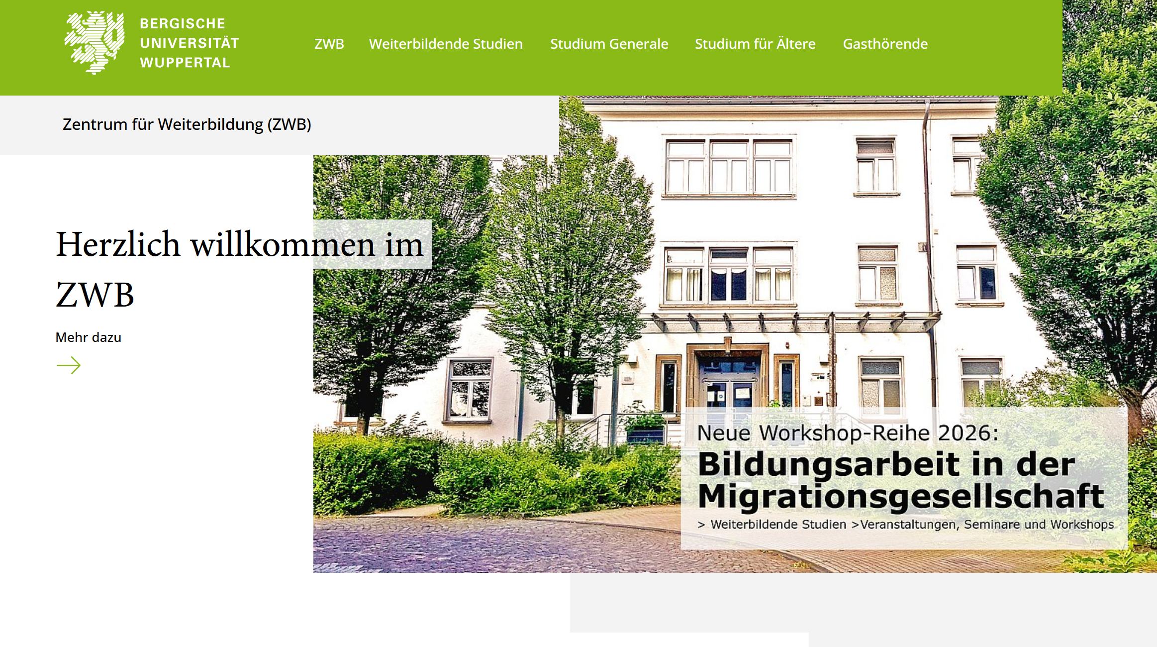 Zentrum für Weiterbildung (ZWB)
